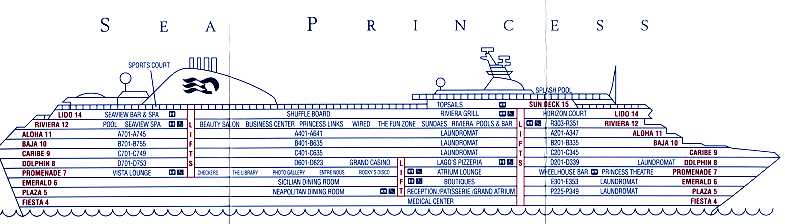 Sea Princess Deck Plan